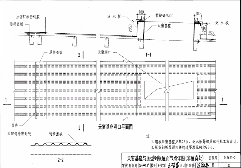 09j621-2電動采光排煙天窗圖集第二十一頁